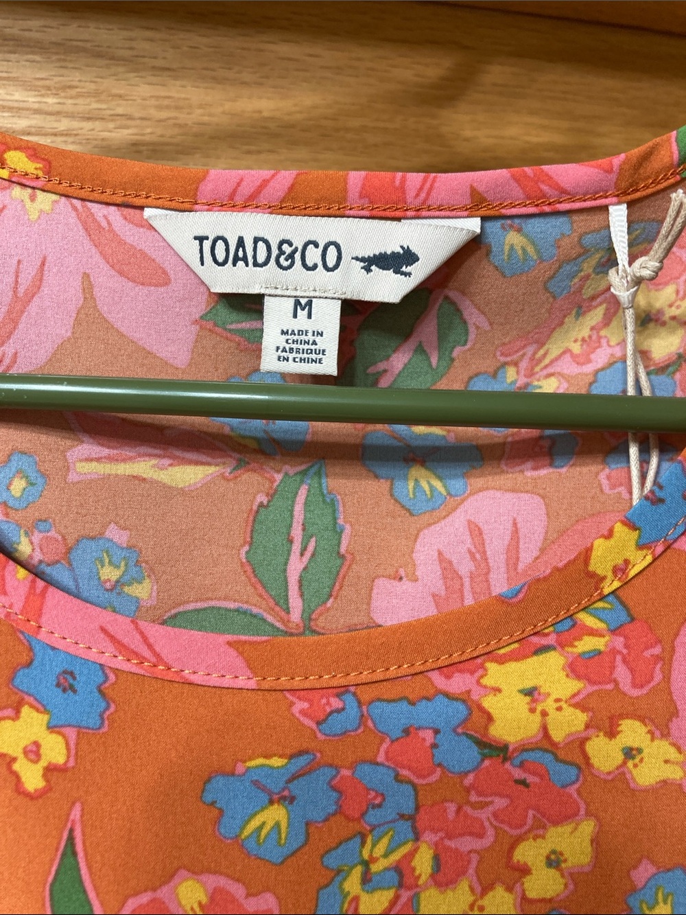 Toad & Co Coral-Pink Floral High-Low Maxi Dress NWT M - Picture 3 of 9